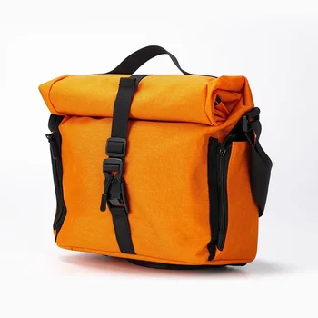 Borsa Anteriore da Manubrio per Bici Pieghevoli Brompton e Dahon con Supporto a Naso di Maiale e Telaio di Supporto Strutturato