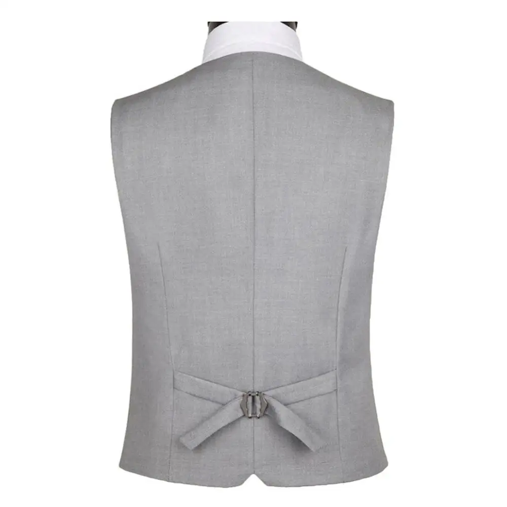 Fashion Suit Vest Men Formal Dress Vest Herringbone Gilet Fitness