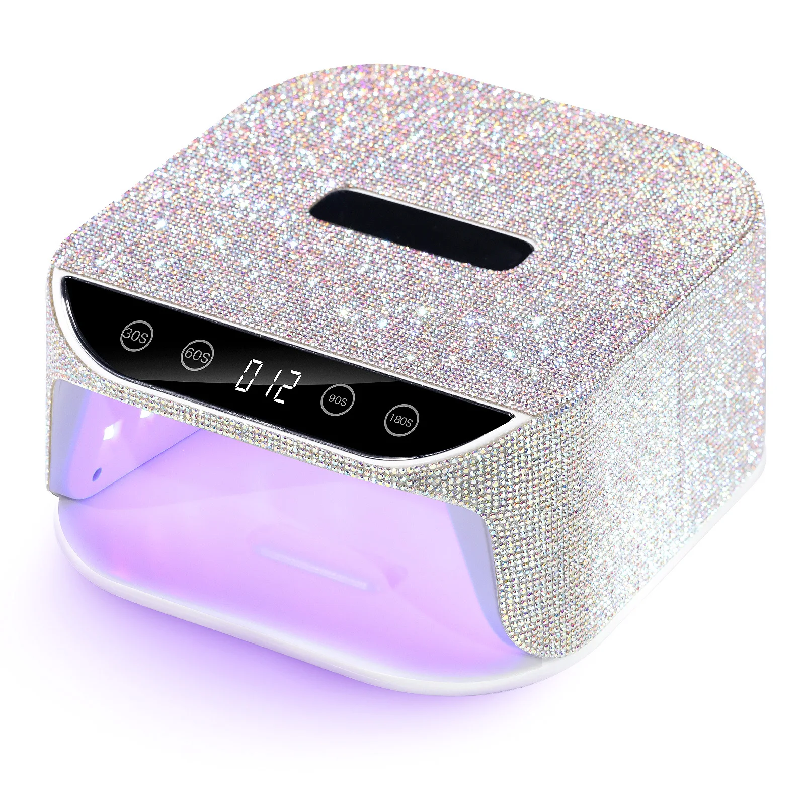 36Leds Diamond Inlaid Nails Dryer Professional UV LED Nail Art Lamp High Power Quick Drying LCD Touch Light Curing All Gel 5