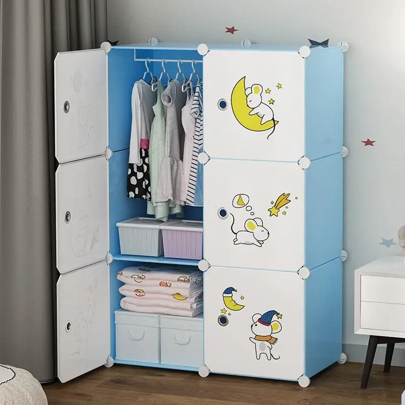 

Детский шкаф для детской одежды Aoliviya, официальный простой шкаф для хранения детской одежды, шкаф для дома, спальни