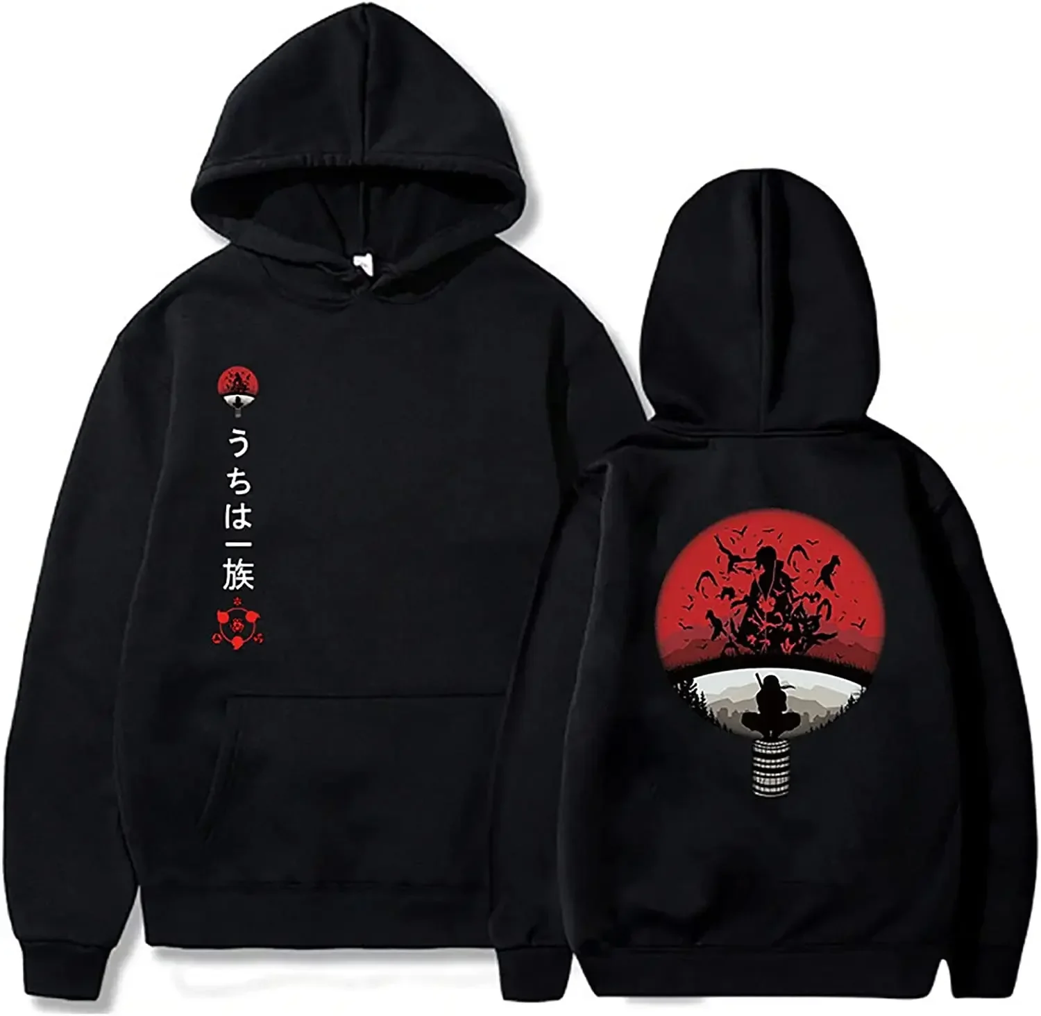 thumbnail image 1 of Sudadera con capucha Akatsuki Cloud unisex con estampado de moda, ropa de calle cómoda para otoño e invierno, la más vendida, estilo hip hop, 1 of 6