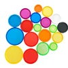 500pcs Transparent Plastic Binding Rings for Discbound Discs Notebook Planner Loose-leaf Mushroom Hole Binding Accessories 1