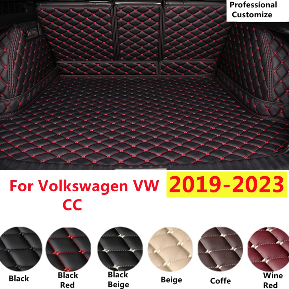 

SJ Custom Full Set Fit For Volkswagen VW CC 2023 2022 2021 2020 2019 Auto Fittings Car Trunk Mat Tail Boot Tray Liner Rear Cargo