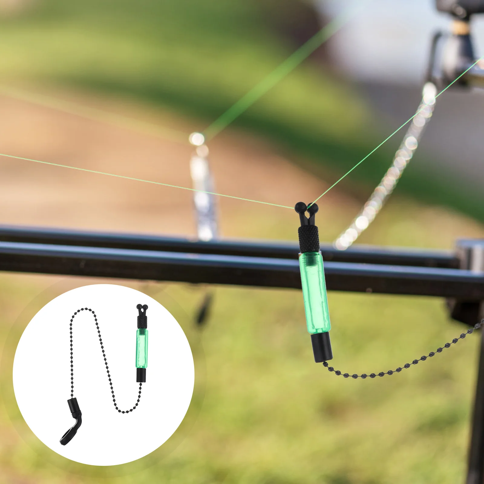 

Toddmomy Fishing Alarm Glow Accessories Fishing Kit Fishing Bobbin Clothes Rack Fishing Bite Alarm Iron Fishing