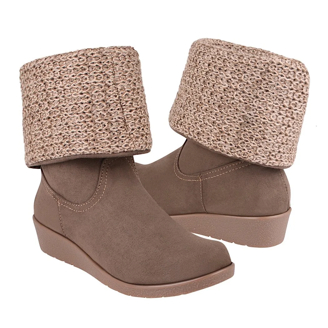 BOTAS DAMA STYLO 15292 SUEDE CAFÉ