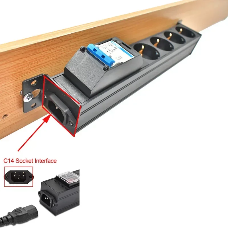 ˷̴ ձ Ƽ  丮 socket1-8AC, C14 Ʈ  й ġ,  ġ EU ܼƮ , 16A, 4000W