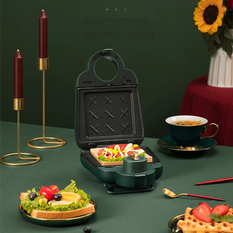 Sandwich Machine Breakfast Machine Household Timing Multi-Function Waffle Machine Small Toaster Toaster 3