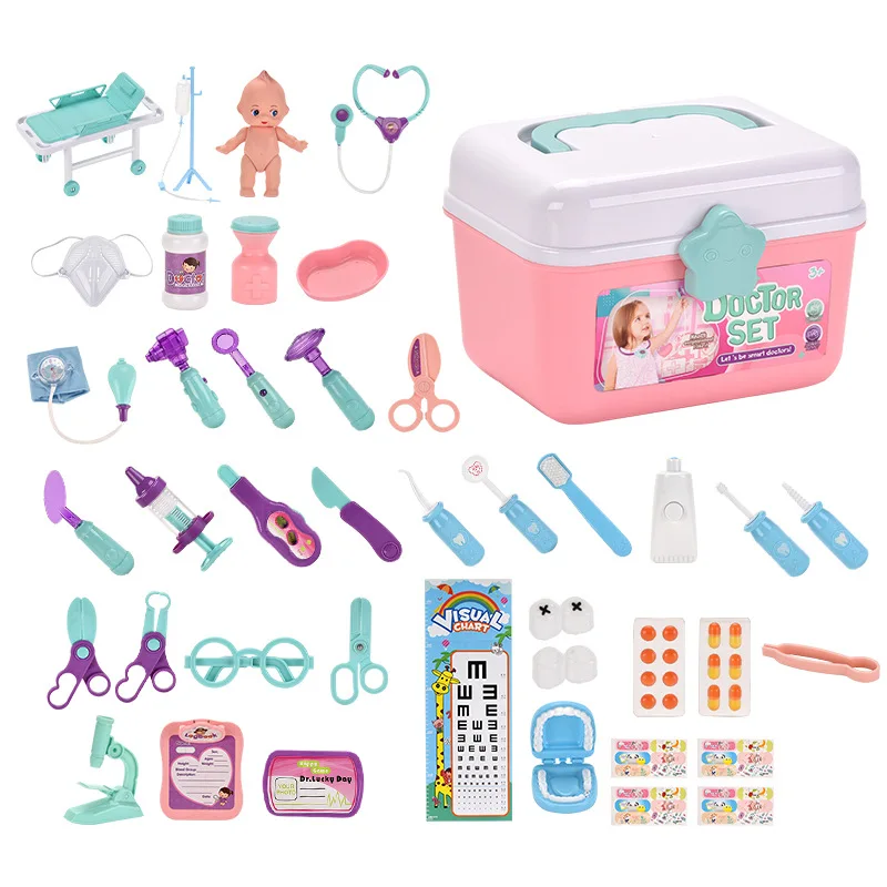 

Children Pretend Play Simulation Doctor Set Girls Role-playing Games Hospital Accessorie Medical Kit Kids Education Puzzle Toys