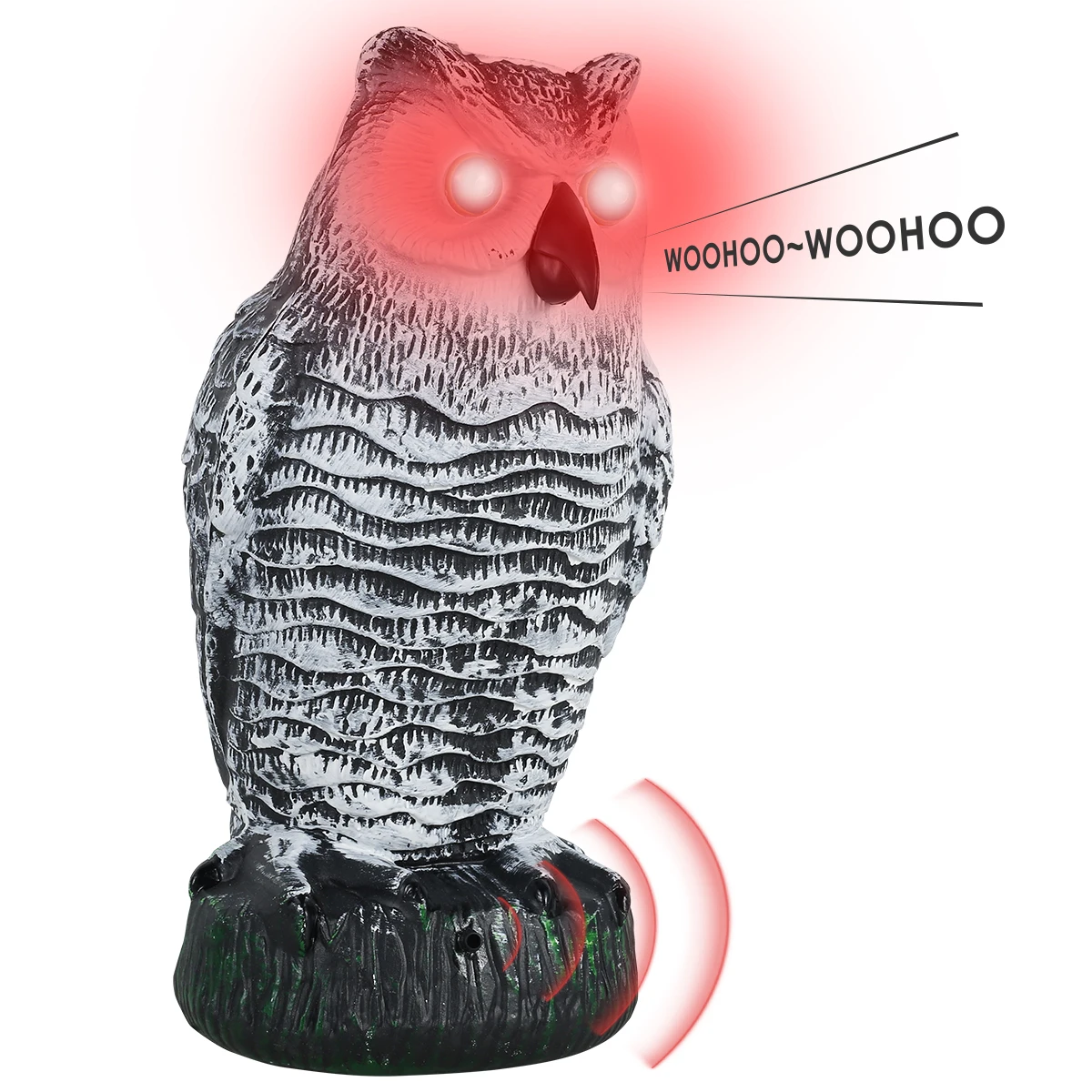 Realistic Plastic Owl Decoy Bird Deterrent Sculpture