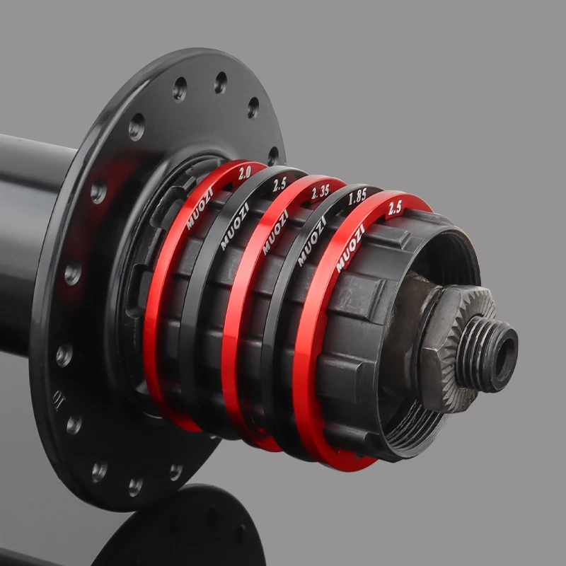 MUQZI 5개입 자전거 허브 와셔 7 8 9 10 11단 카세트 프리허브 바디 스페이서 1mm 1.5mm 1.85mm 2mm 2.18mm 2.35mm 2.5mm