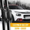 Front Wiper Blades For Citroen C3 MK3 SX SY 2016 - 2023 Windshield Windscreen Car Accessories 2017 2018 2019 2020 2021 2022 1