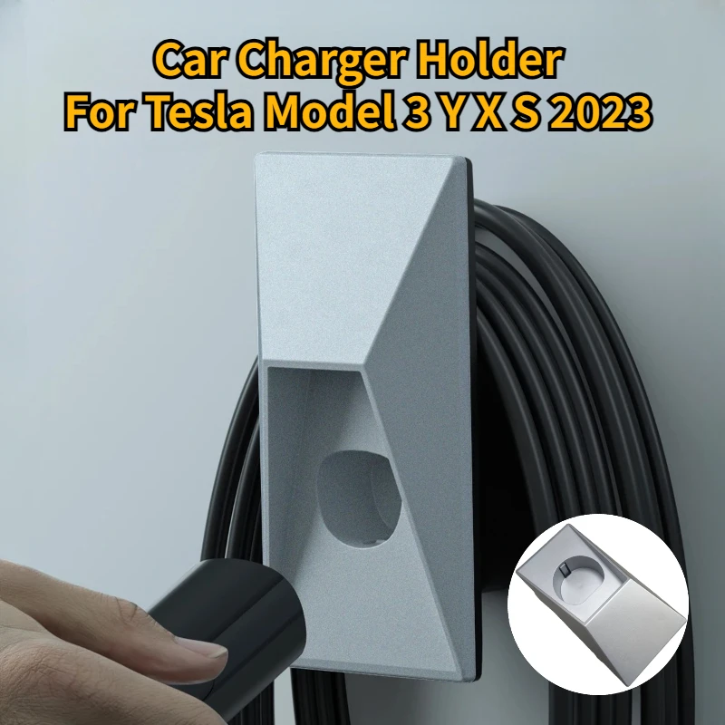 

For Tesla Model 3 Y X S Charging Cable Holder Wall Mount Charger Cable Organizer Connector Bracket Charger Holder Accessories