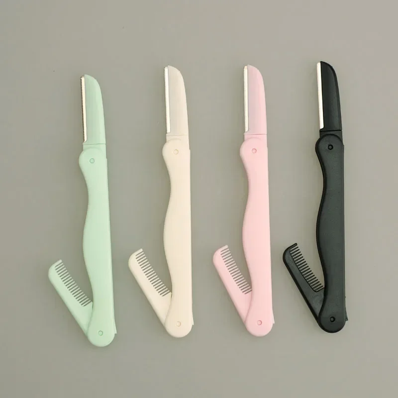 Eyebrow Trimmer Comb Micro Blade Safety Protection Eyebrow Scraper Beauty Tools Razor Face Razor