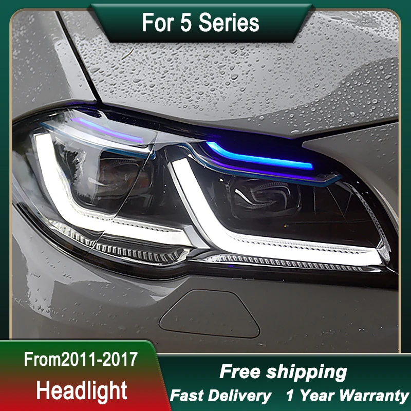 

Car Head lamp for BMW 5 Series 525 F18 F10 11-17 LED Headlight DRL Dynamic Signal Head Lamp Bi Xenon Beam Headlamp Accembly