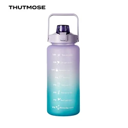 2L Motivational Water Jug with Straw and Time Marker - 2L (Purple)