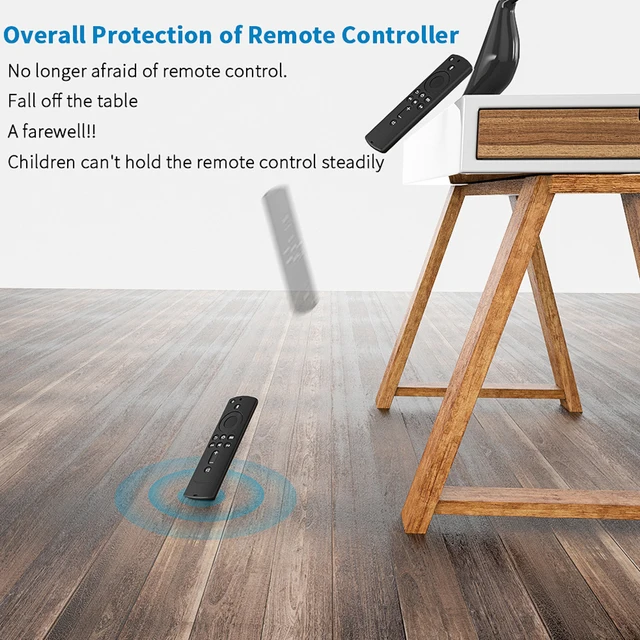 Ütésálló Tartós Otthoni Csúszásgátló Védő Tok Rácstervezés Könnyű Távirányító Fedél Szilikon Tűz Tv -Bot 4K - Image 2