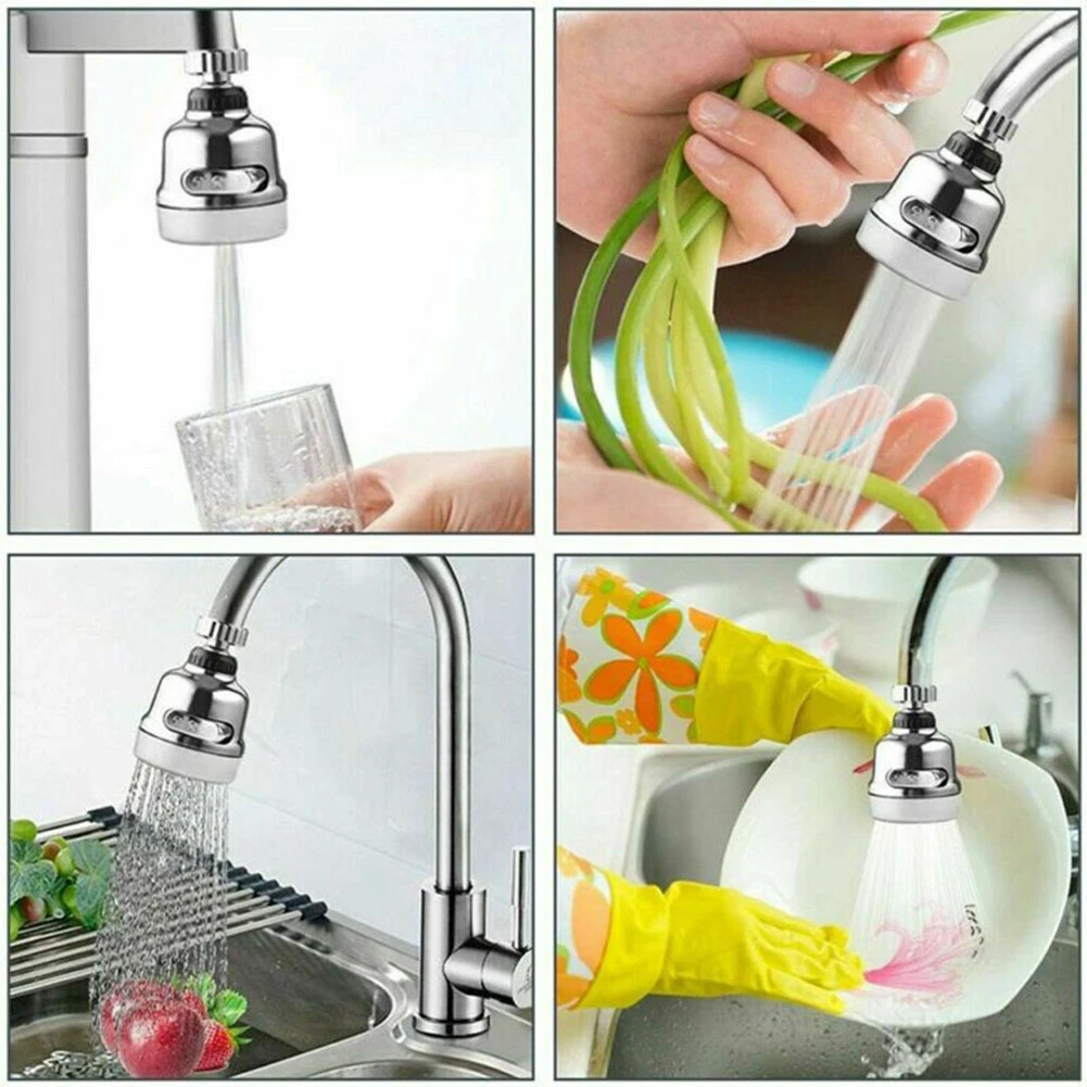 360℃ Rotatable Faucet Sprayer Head Anti Splash Tap Booster Shower Water Saving Water-Saving Devices Garden Kitchen Tool Faucet faucet bubbler splash head filter household tap water booster shower kitchen water filter nozzle water saving universal