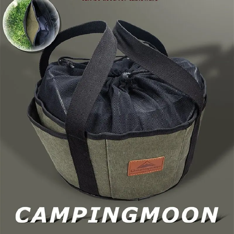 CAMPINGMOON Outdoor Camping Barbecue Cookware Storage Bag