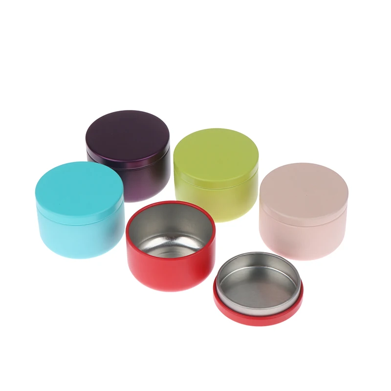 Portable Solid Color Mini Tin Box Tea Sealed Jar Packing Boxes Jewelry Candy Small Storage Can Coin Earring Headphones Gift Case tea tin box tea canister