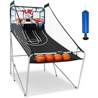 Dual LED Electronic Shot Basketball Arcade Game W/8 Game Modes 4 Balls Foldable 1