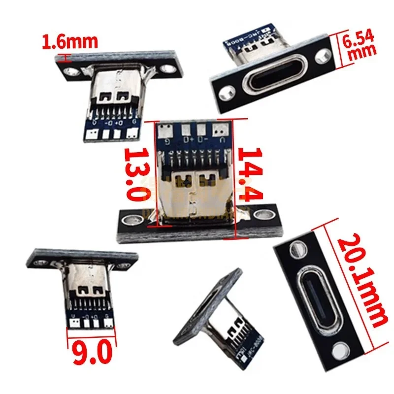 ตัวเลือกสินค้า USB Type-C 2/4 Pin ตัวเมีย ชาร์จเร็ว ข้อมูลโอนถ่ายได้