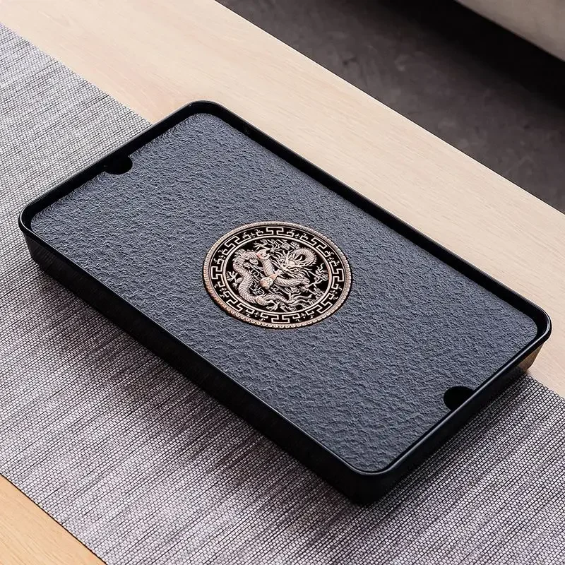 

Офисный поднос для чая, поднос для китайского стола, искусственный маленький винтажный поднос для чая, ювелирные изделия, акриловый десерт, товары для дома