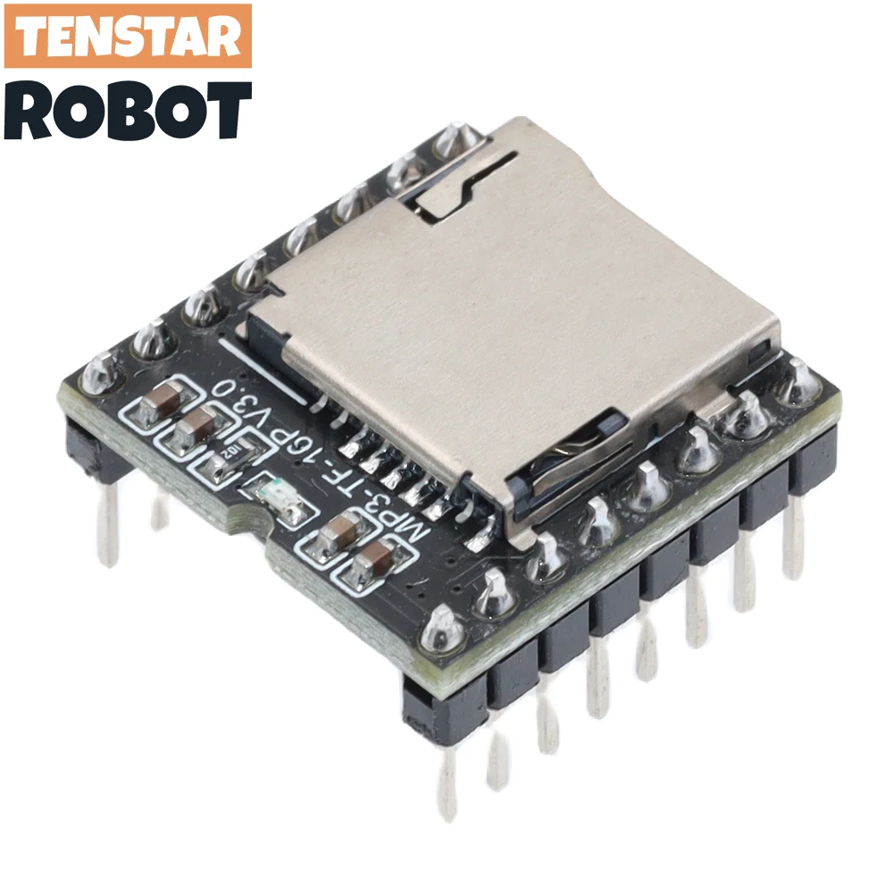 TENSTAR DFPlayer Mini MP3 Player Module V3.0 16P, TF card U disk DF player audio voice module board - Image 6
