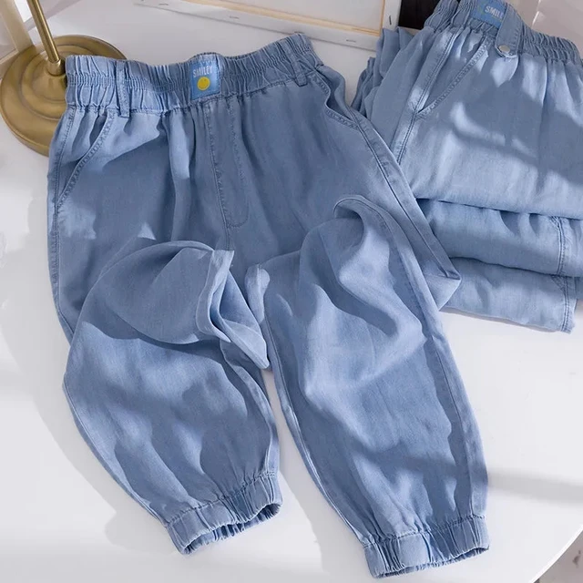  - Oversized 145kg Summer Thin Harem Jeans For Women Korean Fashion Casual Ice Silk Pantalones Loose High Waist Denim Pants