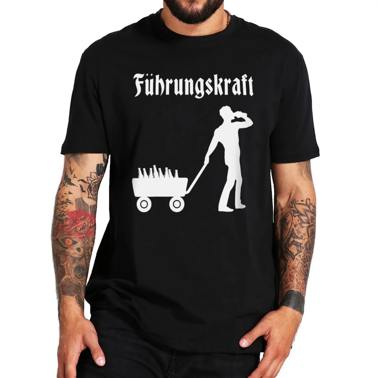 

Führungskraft Handcart Beer Soldering T Shirt With German Text Father's Day Men's T-Shirt Gift For Papa 100% Cotton EU Size