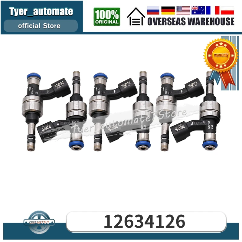 

12634126 For BUICK ENCLAVE CADILLAC ATS CTS SRX XTS CHEVROLET CAMARO CAPRICE EQUINOX IMPALA GMC CANYON TERRAIN Fuel Injector