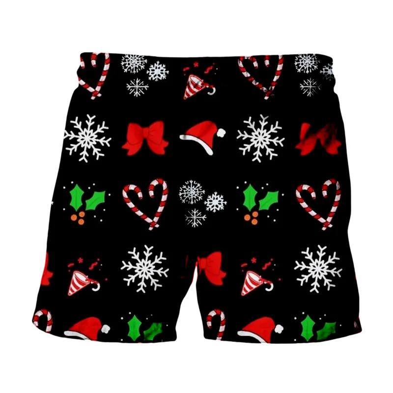2024 Christmas New Disney Brand Mickey And Minnie Anime Print Summer Men's Fashion Beach Party Casual Shorts Y2K 6