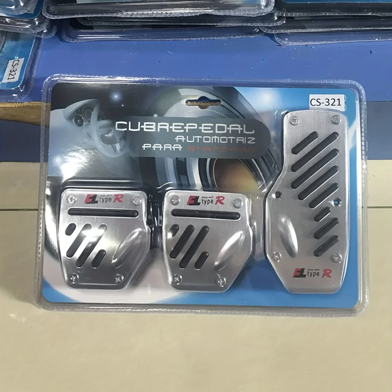 Neue 2/3 stücke Universal Nicht-Slip Aluminium Schaltgetriebe Auto Pedal Abdeckung Set Kit Pedali Rot/Blau/silber Auto Zubehör – Detail 5