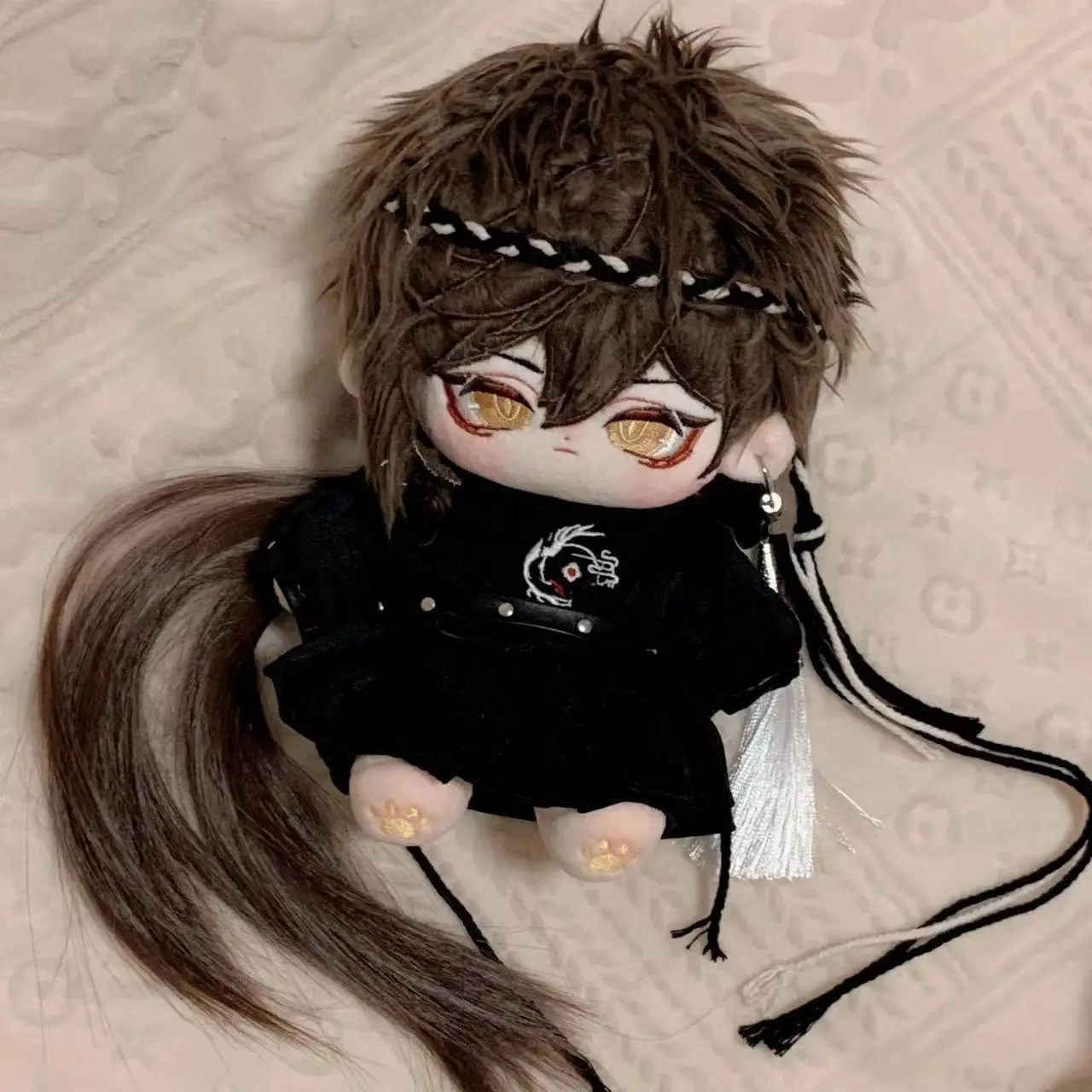 

Anime Genshin Impact Zhongli 20CM Cotton Doll Cute Plush Body Change Clothes Plushie Pillow Birthday Gift