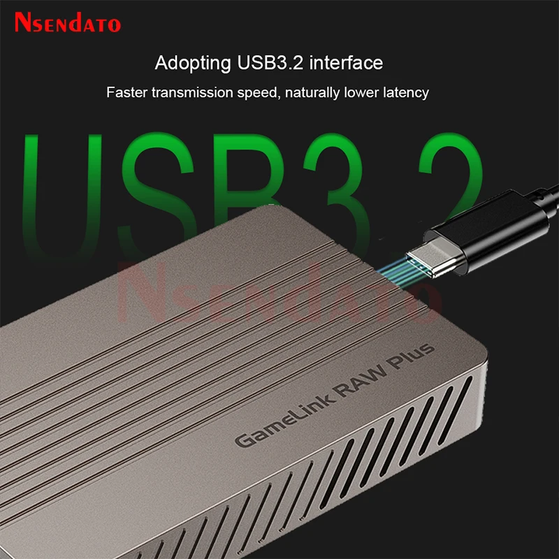 Ezcap366 GameLink RAW Plus HDMI Video Capture Card 4K USB 3.2 Type CHDMI Audio Video Recorder With 3.5mm Line For PC Live Stream