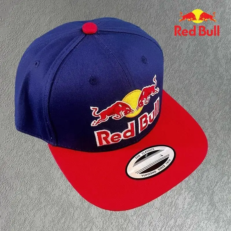 Fashionable letter embroidered Red Bull baseball cap for spring and autumn outdoor adjustable casual hat, sun protection hat 3