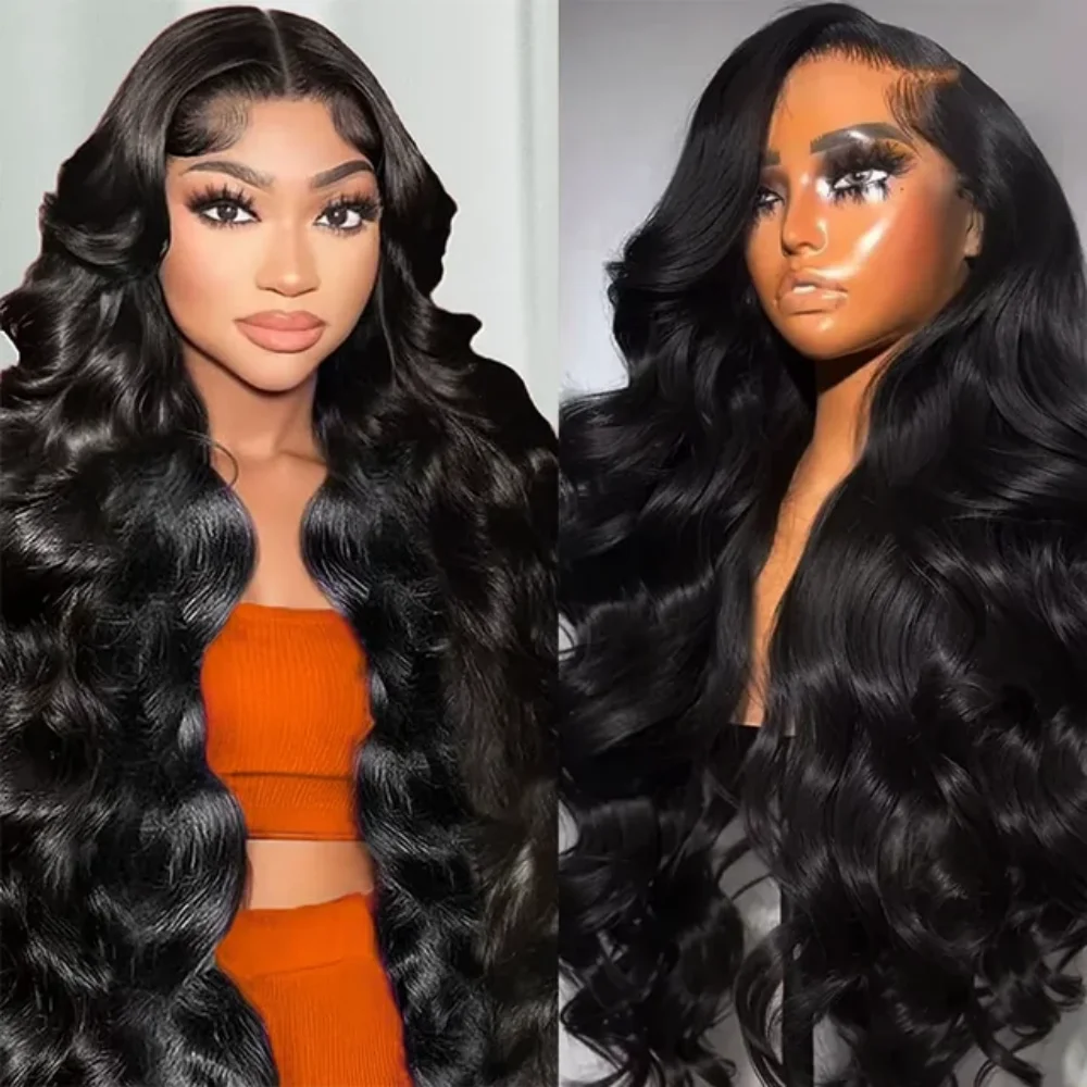 40 Inch Body Wave Human Hair Wigs Brazilian Lace Front Wig 13x6 Hd Lace ...