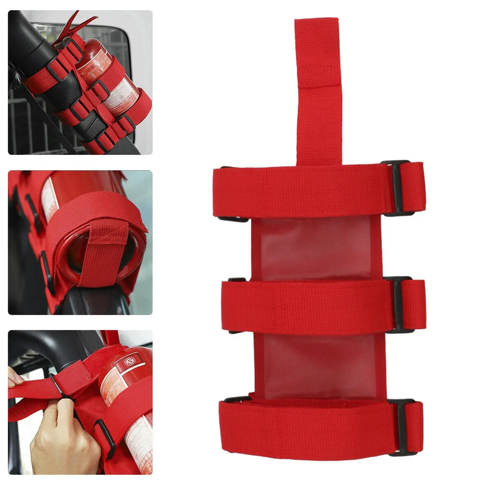 Universal Adjustable Fire Extinguisher Holder Bracket Fit for
