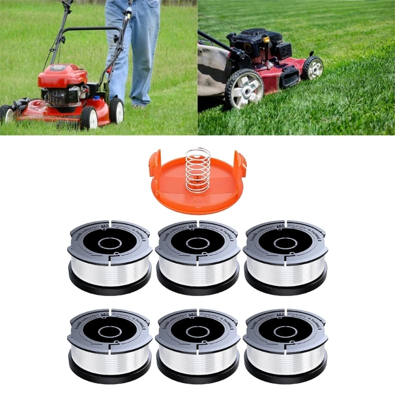 

K1KA 6 Pack Grass Trimmer Spool Replacement for Parkside Cordless Grass Trimmer GL280, GL301, GL425, GL430, GL545, GL555