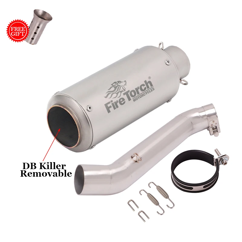 Slip On For HONDA VFR1200 X VFR1200F VFR 1200 2009 - 2015 Motorcycle Exhaust Escape Modified Middle Pipe With DB Killer Muffler - Image 2