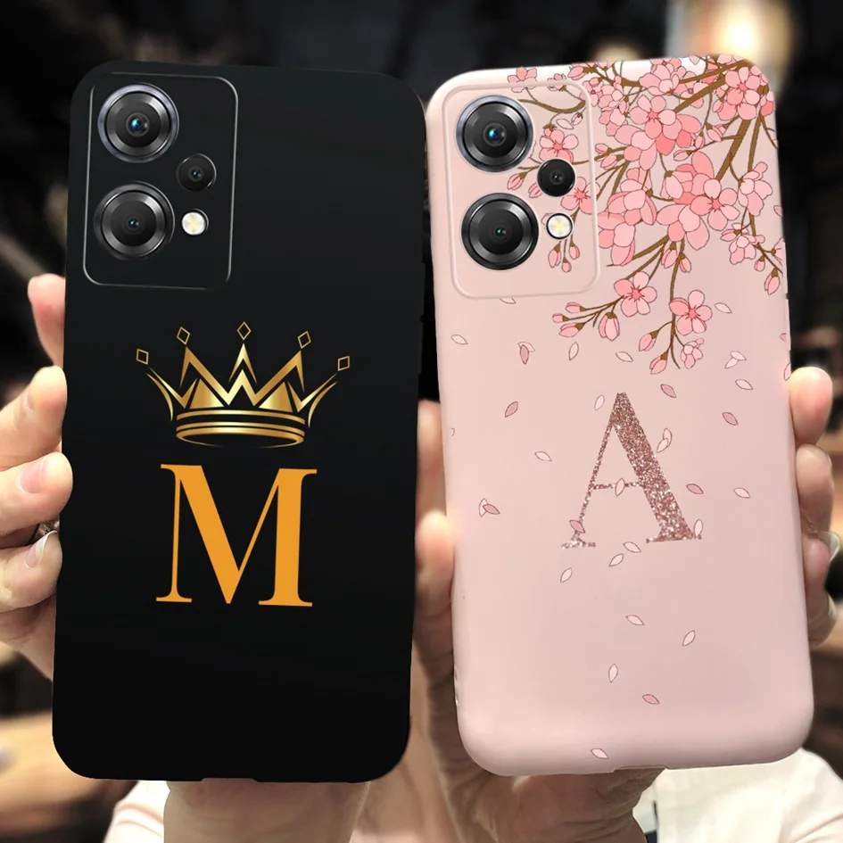 Stylish Alphabet Design Soft Silicone Protective Phone Case