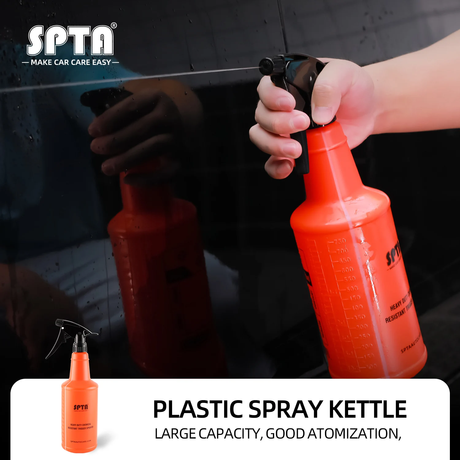Bulk Sale) SPTA 700ML Ultra-fine Water Mist Cylindrical Spray Bottle  Chemical Resistant Sprayer For Liquid Auto Washing - AliExpress