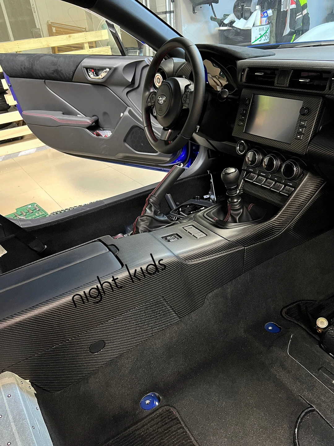 【即日発送】 トヨタGR86 BRZ ZN8ZD8 室内カーボンパネル6点セット トヨタ GR86 ZN8 スバル BRZ ZD8 リアルカーボン製 室内