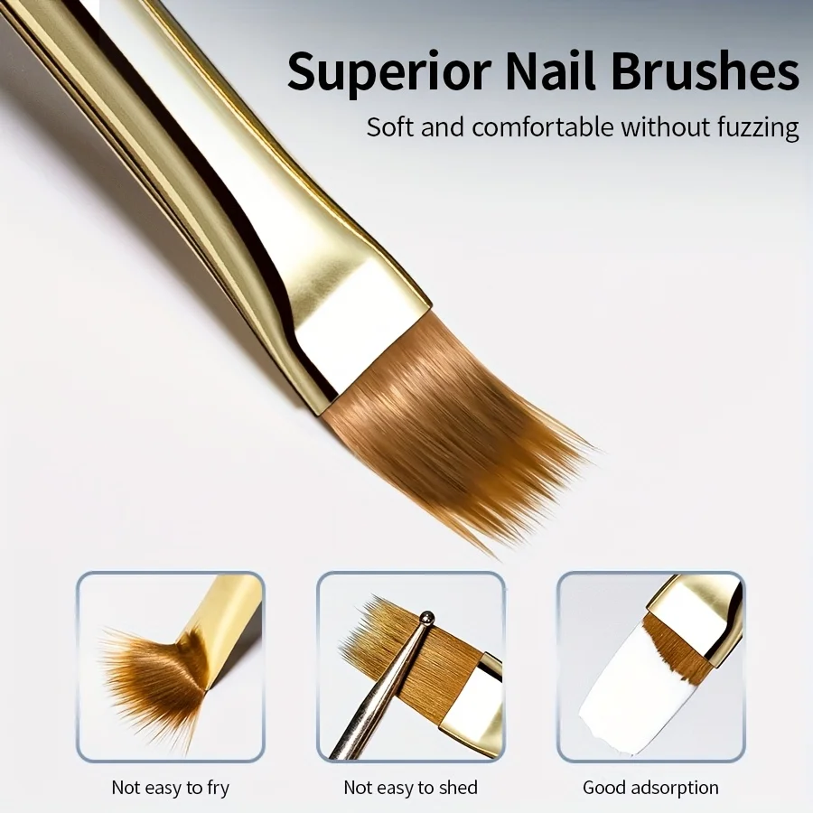 탄력 있는 그라데이션 네일 브러쉬, 자연스러운 옴브레 네일 아트를 위한 부드러운 브러쉬