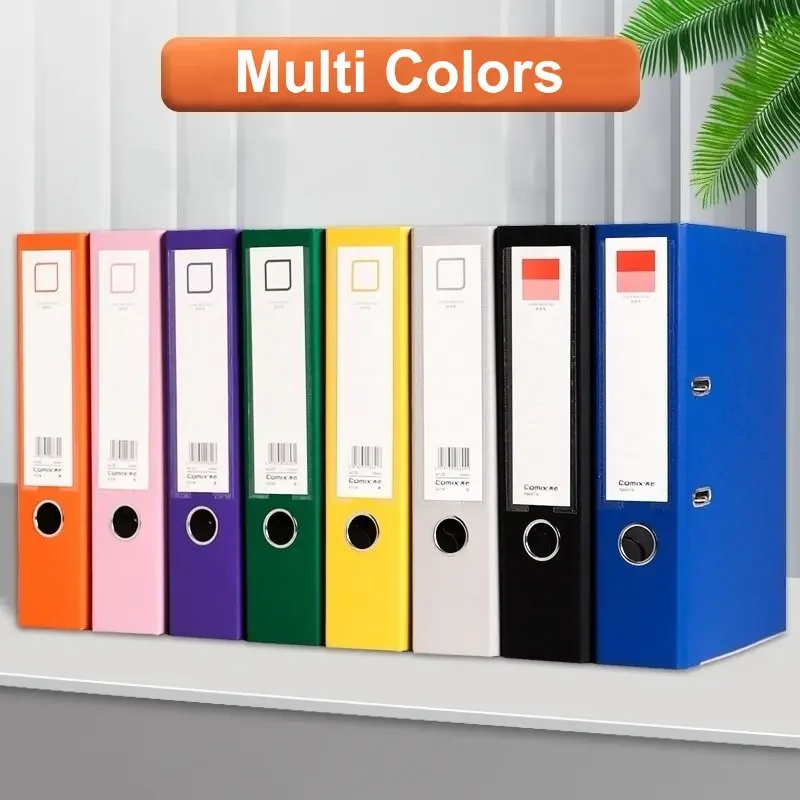 Rings Arch Folder Binder File For Office Lever Organizer Documents Multicolor Large Supplies On Ring images - 6