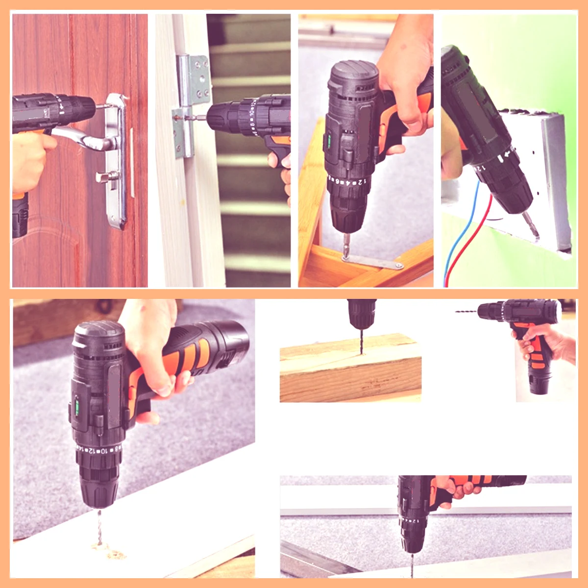 35 sets of 25V lithium batteries/multifunctional wireless drills/electric screwdrivers/home repairs/outdoor repairs/woodworking