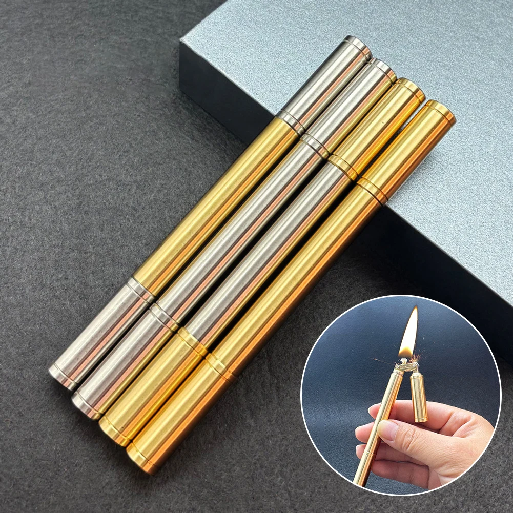 Description Picture 5 of itemRetro Nun-chaku Kerosenes Lighter Vintage Cool Metal Lighters for Men Personalized Men's Smokings Accessories