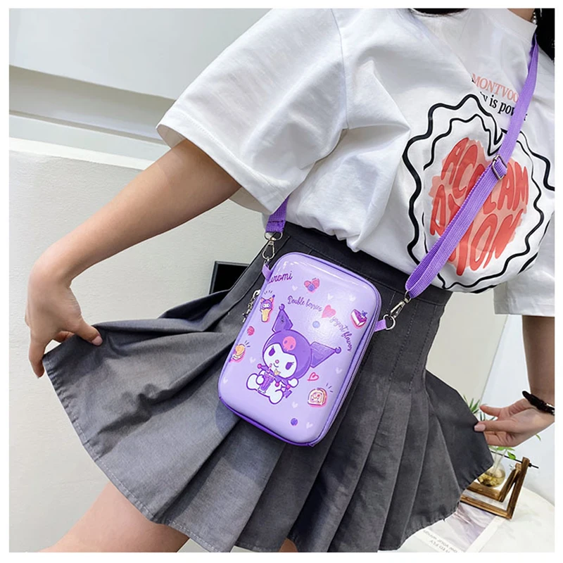 Kuromi Crossbody Bag With Coin Pouch Cute Girl's Kuromi Star