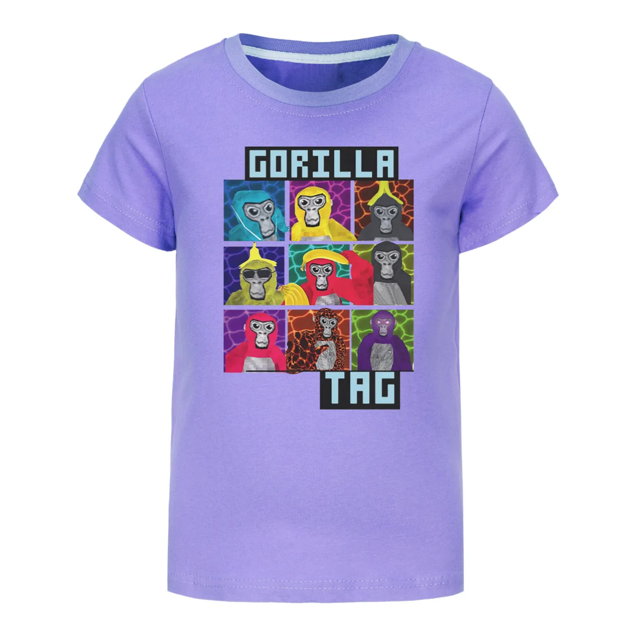 Game Gorilla Tag Tshirt Kids Cartoon Monkey Clothes Teenager Boy Short Sleeve Tops Baby Girls Casual Clothes Children Summer Tee 6