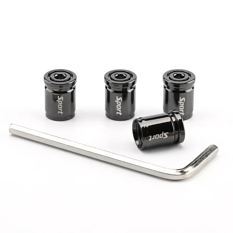 Premium Zinc Alloy Anti-Theft Tire Valve Caps