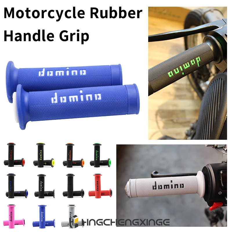 Motorcycle Handle Grips 7/8 22 24mm For Domino Grip KTM YAMAHA Universal Pit Bike Motocross Motorbike Rubber GEL